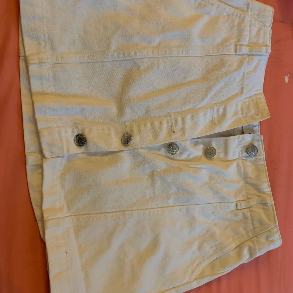 White button down skirt